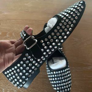 Rhinestone Mary Jane Flats